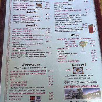 El Sombrero - menu 05/2024 - Mexican Near Me - Manhattan Beach, California
