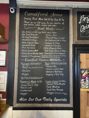 Menu photo 2 Camelford Arms Brighton, BNH