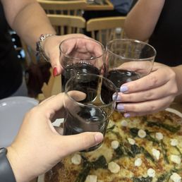 White Pie and a wine cheers White Pie and a wine cheers