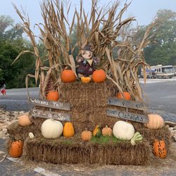 Clabough's Campground - The fall season is represented at the park making it festive and welcoming.