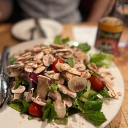 John's of Bleecker Street - House Salad (homemade vinagarette, mushroom, romaine lettuce, tomato, onion)
