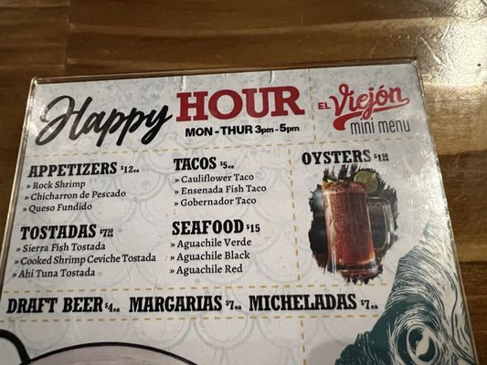 Menu photo 7 El Viejon San Diego, CA
