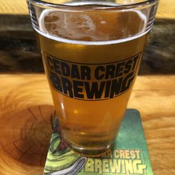 Cedar Crest Brewing - My first beer here at Cedar Crest Brewing.