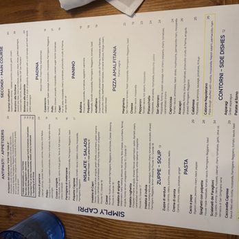 Simply Capri - Menu - Italian Near Me - Winter Garden, Florida Simply Capri - Menu - Italian Near Me - Winter Garden, Florida