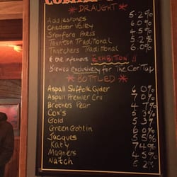 Coronation Tap - menu