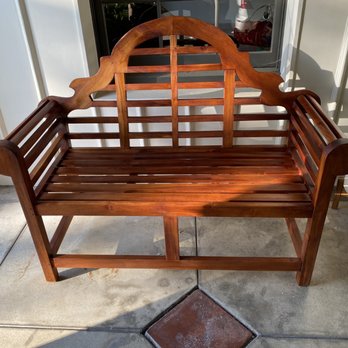 Señor Teak - I also had Jorge work his magic on my front porch bench and what a difference his professional services make! - Refinishing Services Near Me