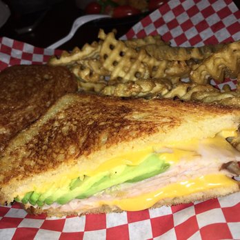 V Cafe - Grilled cheese w/ turkey and avocado on sourdough + garlic fries - Cheesesteaks Near Me - San Francisco, California V Cafe - Grilled cheese w/ turkey and avocado on sourdough + garlic fries - Cheesesteaks Near Me - San Francisco, California