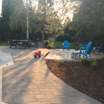 Century Landscapes - a patio with a fire pit - Landscaping Near Me - Reno, Nevada