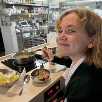 Mokkoji Shabu Shabu - My daughter with severe food allergies enjoying shabu shabu. - Hot Pot Near Me - Orange, California