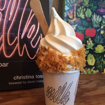 Milk Bar - Cereal milk soft serve with cornflakes - Bakeries Near Me - Brooklyn, New York Milk Bar - Cereal milk soft serve with cornflakes - Bakeries Near Me - Brooklyn, New York