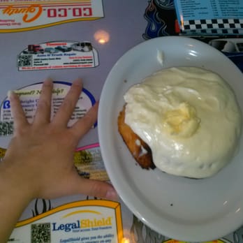 Digger's Diner - Concord - I tried using my hand as a guide for how big the cinnamon roll is, but I realized most people don't know how big my hand is. - Breakfast & Brunch Near Me - Concord, California