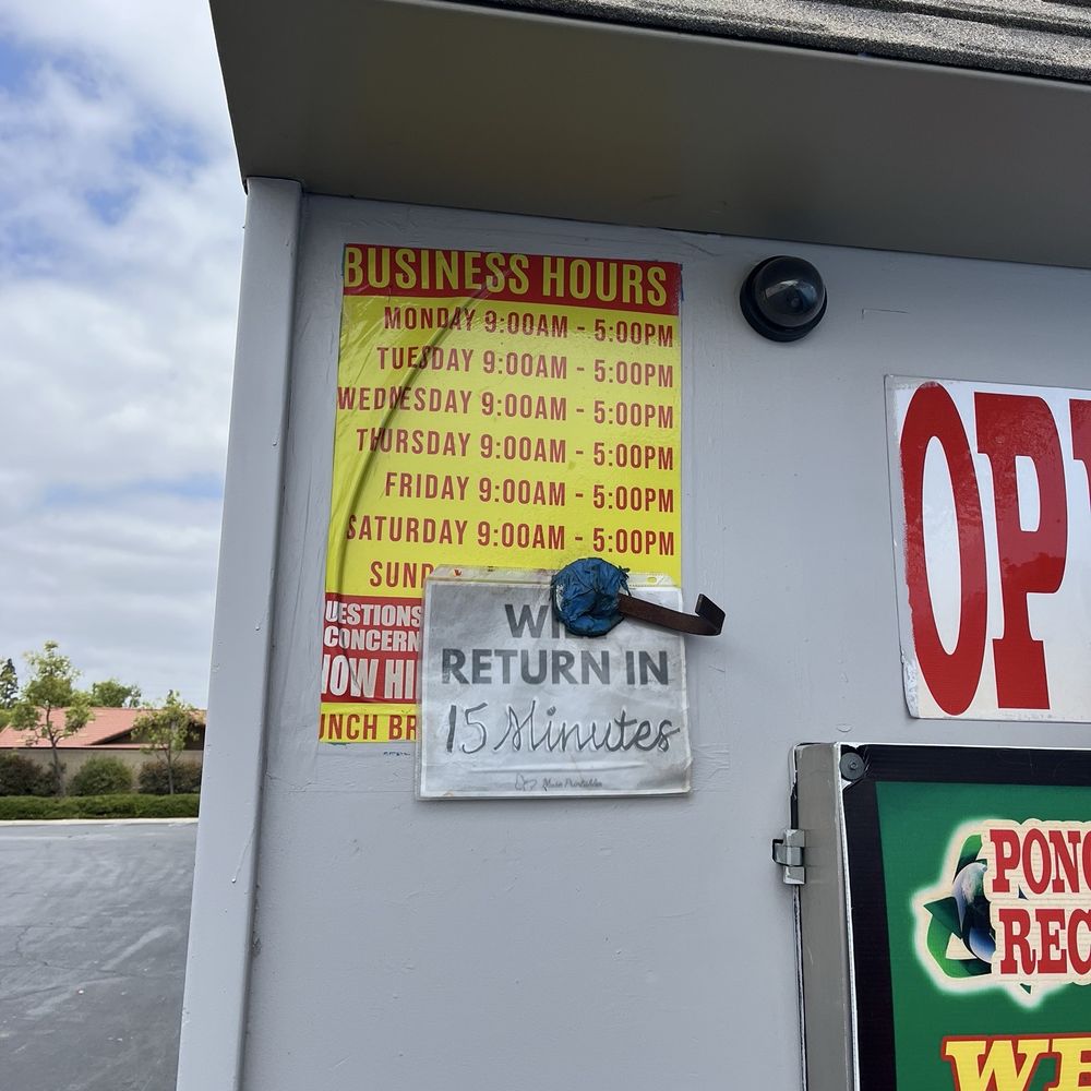 Ponce Recycling Center - Hours of Operation - Recycling Center Near Me - Placentia, California