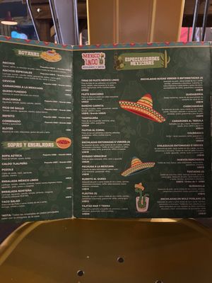 Menu photo 1 Mexico Lindo Caguas, PR