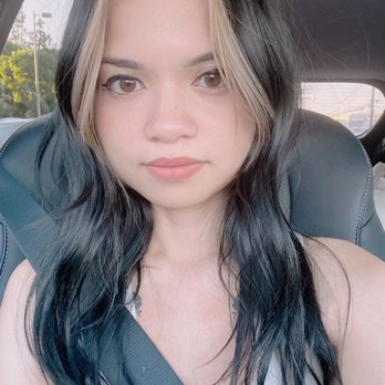 Mane Fixation - Bleached money piece, black permanent hair color, haircut - Hair Salons Near Me - Studio City, California