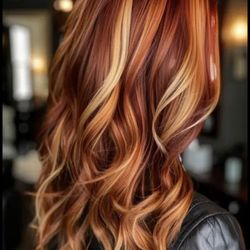 Rumors-A Salon - Here too dye it auburn have blonde foils and copper foils sit me under a dryer
