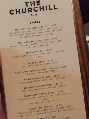 Menu photo 4 The Churchill Victoria, BC