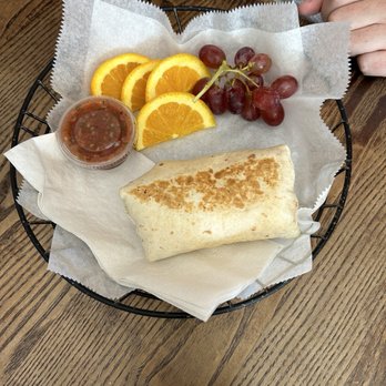 Leaf and Bean - Chicken burrito with side of fruit - Coffee & Tea Near Me - Newnan, Georgia Leaf and Bean - Chicken burrito with side of fruit - Coffee & Tea Near Me - Newnan, Georgia