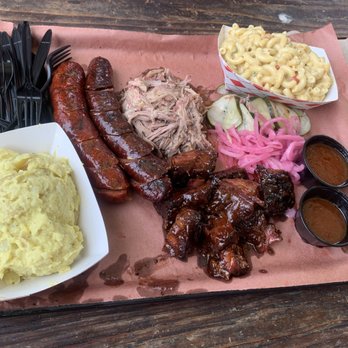 Matt's BBQ - Potato salad, Jalapeño no Cheddar Sausage, Original Sausage, Pulled Pork, Brisket Burnt Ends, and Queso Mac n Cheese - Food Trucks Near Me - Portland, Oregon Matt's BBQ - Potato salad, Jalapeño no Cheddar Sausage, Original Sausage, Pulled Pork, Brisket Burnt Ends, and Queso Mac n Cheese - Food Trucks Near Me - Portland, Oregon