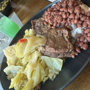 Willows & Pine - Short ribs, red beans over rice, and cabbage - Cajun/Creole Near Me - Oakland, California