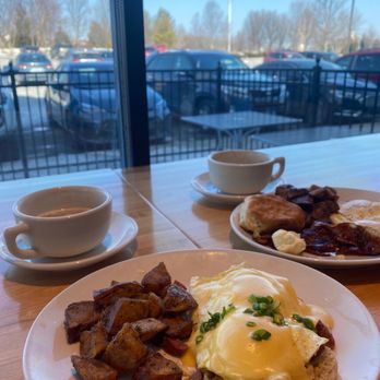 Ginger Sue's - Crab Benedict, the classic, Latte X2 - Breakfast & Brunch Near Me - Olathe, Kansas Ginger Sue's - Crab Benedict, the classic, Latte X2 - Breakfast & Brunch Near Me - Olathe, Kansas