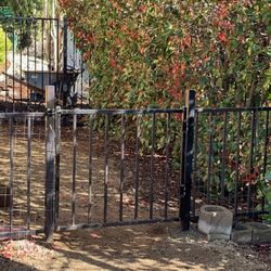 Overby Fence - 3' gate fabricated from existing fence material.