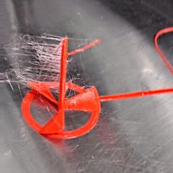 Sun City Library - A spinner made with 3d printer. Librarian burned off the little threads later.