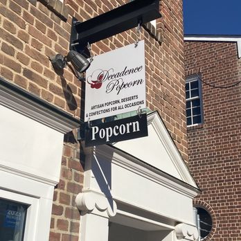 Decadence Popcorn - Signage above entrance - Popcorn Shops Near Me - Kannapolis, North Carolina