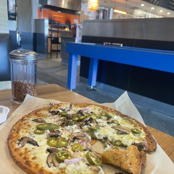 Blaze Pizza - Cauliflower crust pesto pizza - Salad Near Me - Orange, California Blaze Pizza - Cauliflower crust pesto pizza - Salad Near Me - Orange, California