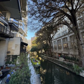 Canopy San Antonio Riverwalk - View from Bridge - Canopy on left - Hotels Near Me - San Antonio, Texas