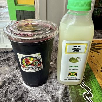 Fish King and Jerk Chicken - Jamaican Sorrel 20oz & Soursop - Soul Food Near Me - Washington, DC, District of Columbia