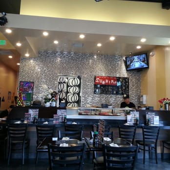 Sushi Pop - Very sparkly tiled wall behind the sushi bar. - Japanese Near Me - Fullerton, California Sushi Pop - Very sparkly tiled wall behind the sushi bar. - Japanese Near Me - Fullerton, California