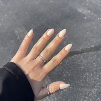 Kozy Nails & Spa - Matte Nude Almond Nails - Nail Salons Near Me - Sterling Heights, Michigan Kozy Nails & Spa - Matte Nude Almond Nails - Nail Salons Near Me - Sterling Heights, Michigan