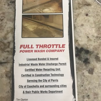 Full Throttle Power Wash - The brochure - Pressure Washers Near Me - Temecula, California