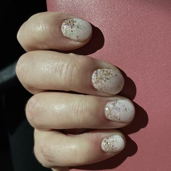 Anthony Vince Nail Spa - White and gold dipped nails - Nail Salons Near Me - Brookfield, Wisconsin Anthony Vince Nail Spa - White and gold dipped nails - Nail Salons Near Me - Brookfield, Wisconsin