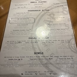 This is the menu