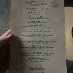 The Ruby Fruit - Menu food
