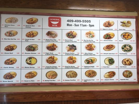 Menu photo 1 General Wok Beaumont, TX Menu photo 1 General Wok Beaumont, TX
