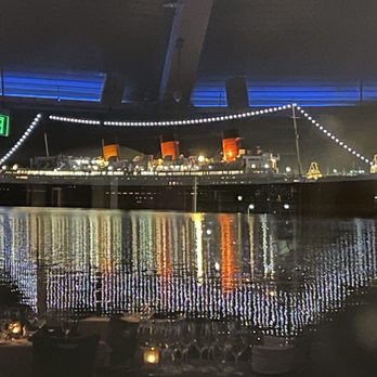 Queensview Steakhouse - The view from the restaurant looking south to "The Queen Mary". She's a grand ole ship; Hence "Queens View". - Steakhouses Near Me - Long Beach, California Queensview Steakhouse - The view from the restaurant looking south to "The Queen Mary". She's a grand ole ship; Hence "Queens View". - Steakhouses Near Me - Long Beach, California