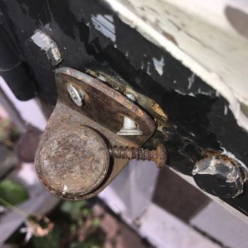 Five Star Fence - This was how they attached hardware. - Fences & Gates Near Me - Pacoima, California Five Star Fence - This was how they attached hardware. - Fences & Gates Near Me - Pacoima, California