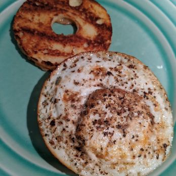 Duncan's Lo-Ca Breads and More - Jalaketo bagel with a poached egg for breakfast - Bakeries Near Me - Suisun City, California