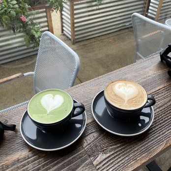 Spectra Coffee - Matcha latte and honey lavender latte - Coffee & Tea Near Me - San Jose, California