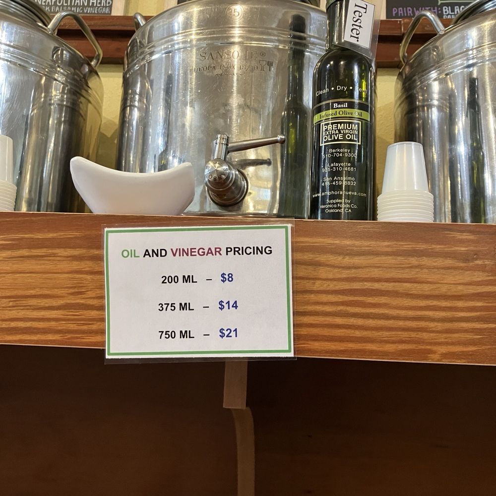 Amphora Nueva - Price list - Olive Oil Near Me - Berkeley, California