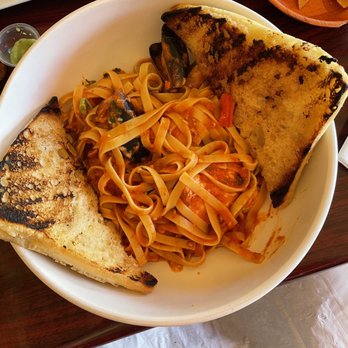 RJM Mexican Grill - Seafood Pasta is ABSOLUTELY DELICIOUS!! This entree has fish, shrimp, muscles, clams and is flanked with 2 pieces of toast!! - Juice Bars & Smoothies Near Me - Los Angeles, California RJM Mexican Grill - Seafood Pasta is ABSOLUTELY DELICIOUS!! This entree has fish, shrimp, muscles, clams and is flanked with 2 pieces of toast!! - Juice Bars & Smoothies Near Me - Los Angeles, California