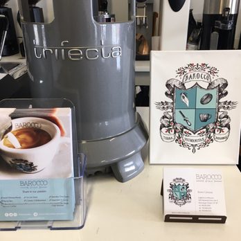 Barocco Coffee - a blender and a menu - Coffee & Tea Supplies Near Me - Mississauga, Ontario