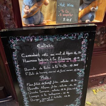 L'Artiste - menu - French Near Me - Paris, 75