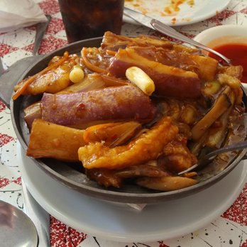 China Chef - XO sauce fried fish and eggplant hot pot. Firm mild fish with excellent flavor and just a touch of spice. - Chinese Near Me - Troy, Michigan