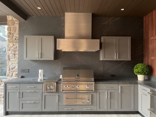 Outdoor Cabinets - A collection of Danver Outdoor Kitchen and Challenger custom cabinet jobs we have done. We design and install both stainless steel (from Danver) and aluminum (from Challenger) outdoor cabinets. We also do masonry outdoor bbq islands and kitchens. We supply all of the outdoor appliances as well. Outdoor Cabinets - A collection of Danver Outdoor Kitchen and Challenger custom cabinet jobs we have done. We design and install both stainless steel (from Danver) and aluminum (from Challenger) outdoor cabinets. We also do masonry outdoor bbq islands and kitchens. We supply all of the outdoor appliances as well.