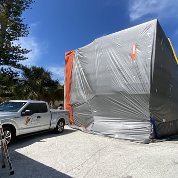 Veritas Pest Management - Fumigating a home on Anna Maria Island for drywood termites - Pest Control Near Me Veritas Pest Management - Fumigating a home on Anna Maria Island for drywood termites - Pest Control Near Me