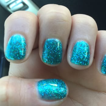 Bombshell Nail & Spa - Glitter gel manicure - Nail Salons Near Me - Las Vegas, Nevada