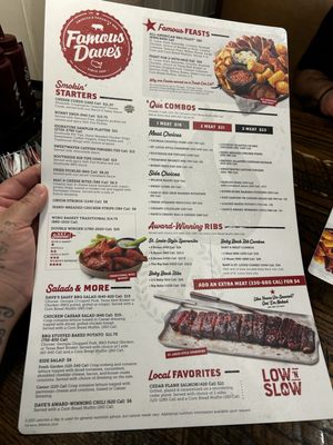 Menu photo 2 Famous Dave's Bar B Que Peoria, AZ